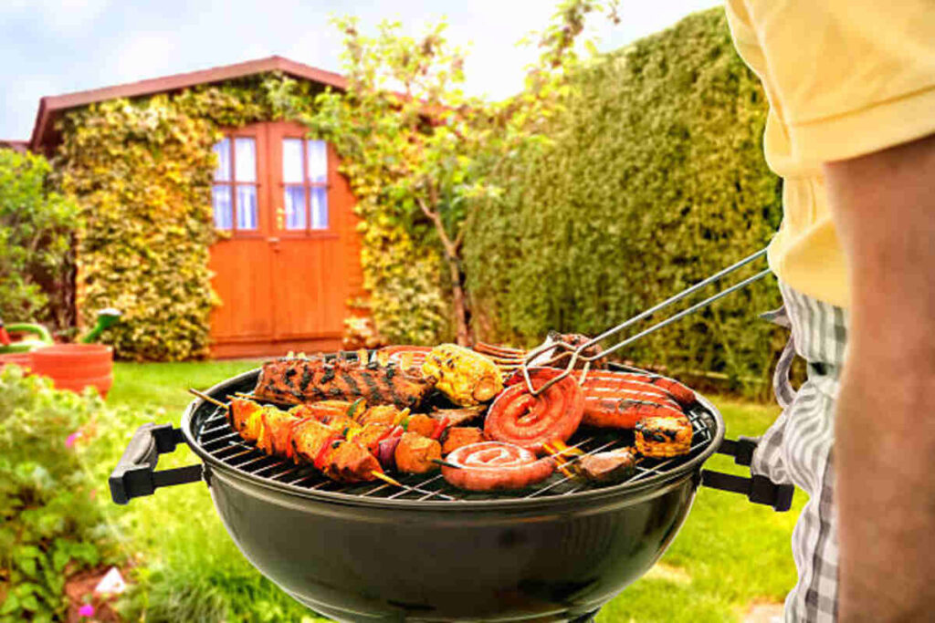 Making Kabobs at the Kabob Garden